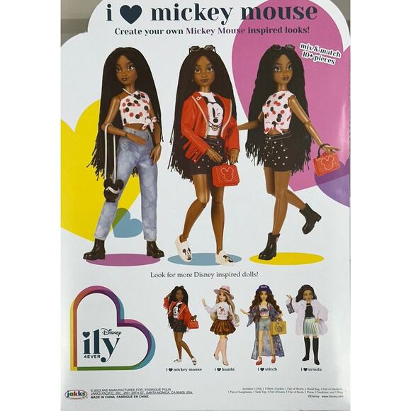 Disney Ily 4EVER I Love Mickey 12 inch Fashion‎ Forward Doll - Picture 4 of 6